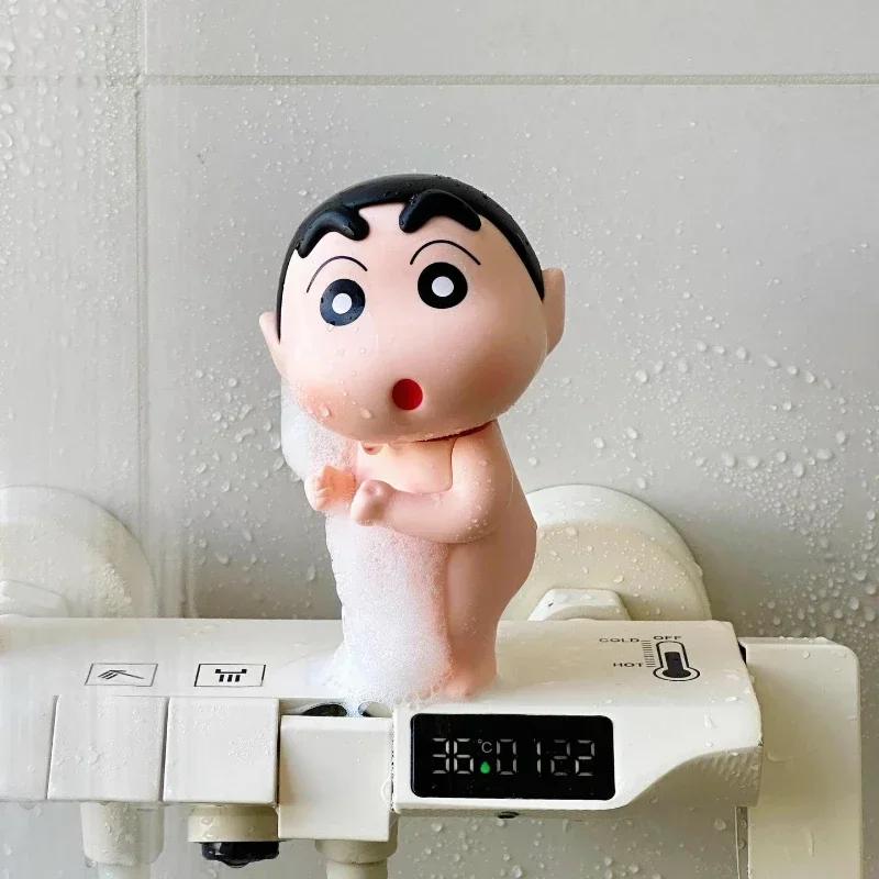 New Crayon Shin-Chan Cute Elephant Figure Toys Kawaii Figure Ornaments Action Figures Model Dolls Toy Collections Bath Toys