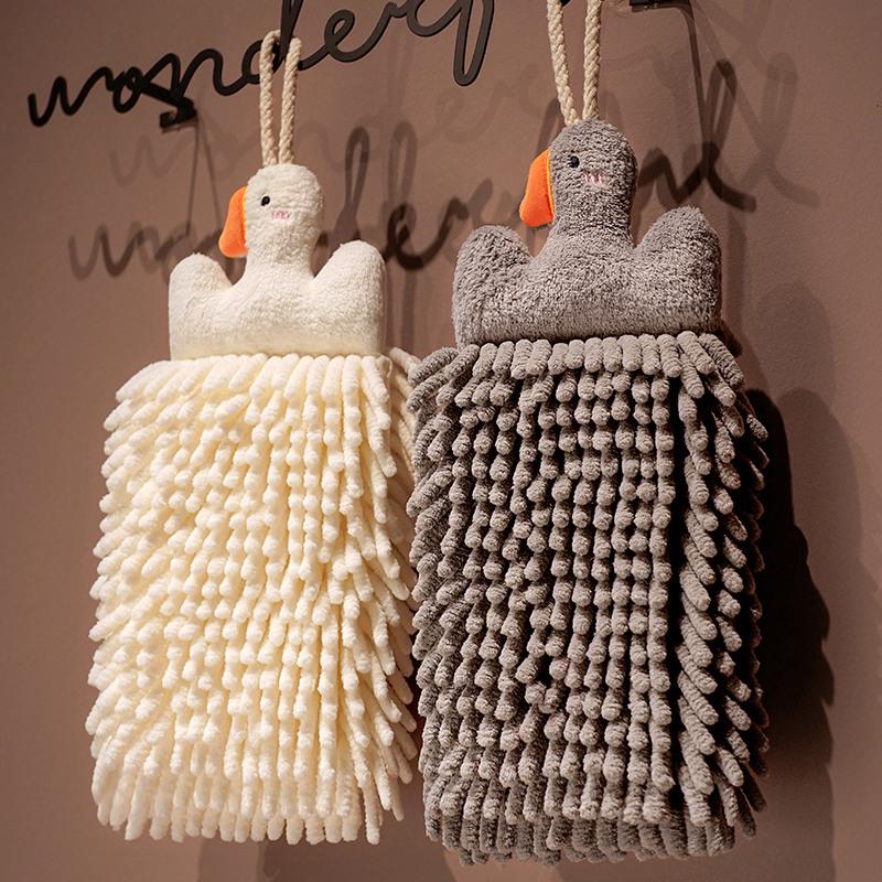 Chenille Super Absorbent Thick Hand Towel | Cute Hanging Towel for Kitchen & Bathroom