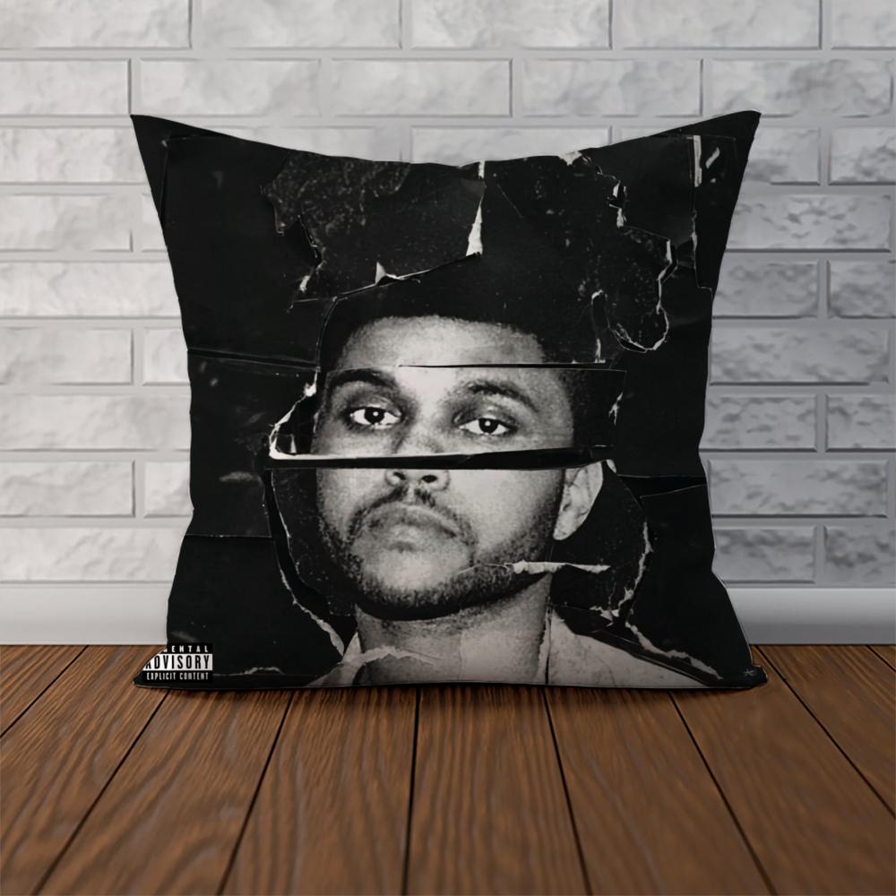 Federa Cuscino Singer The Weeknd Per Auto Divano Decorativa Casa Stampa Double-sided Peluche Quadrato Cuscino Decorativo Copricuscino