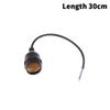 20/30/50/100/200Cm Outdoor Waterproof E27 Lamp Holder With Power Cord Socket Industrial Farm Screw String Lamp Connector