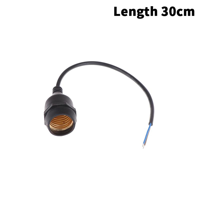 20/30/50/100/200Cm Outdoor Waterproof E27 Lamp Holder With Power Cord Socket Industrial Farm Screw String Lamp Connector