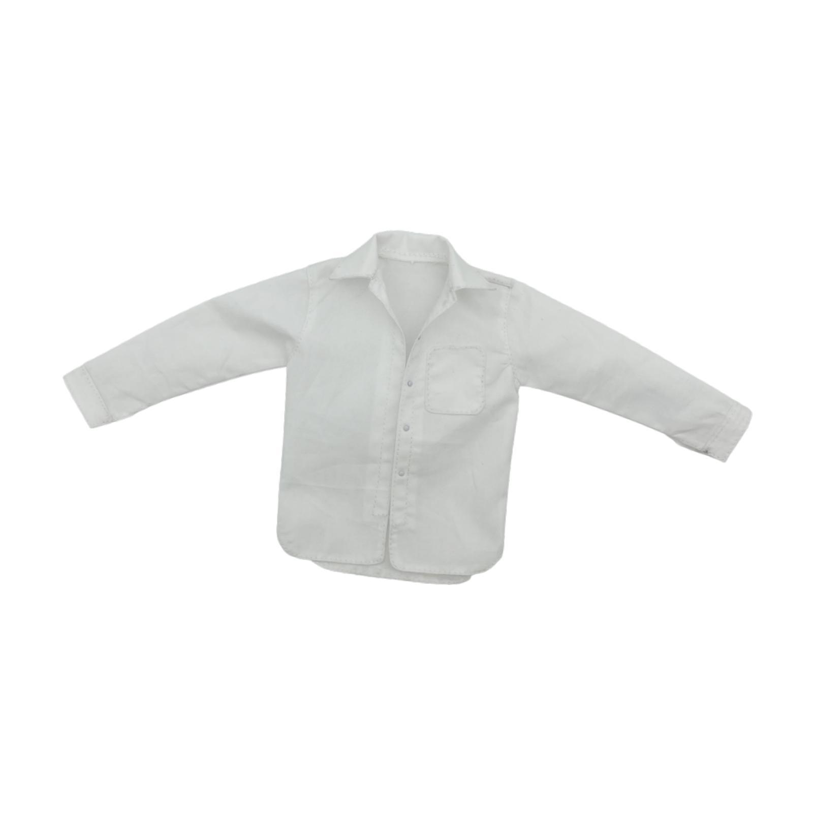 Comfortable 1/6 Scale Male Casual Shirt Companion For Doll Miniature Displays 1/6 Scale Male Casual Shirt Cloth