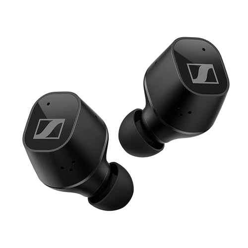 Sennheiser CX Plus True Wireless Bluetooth Earbuds, Black, with In-house Developed Drivers, Active Noise Cancellation, Independent Left and Right Cont