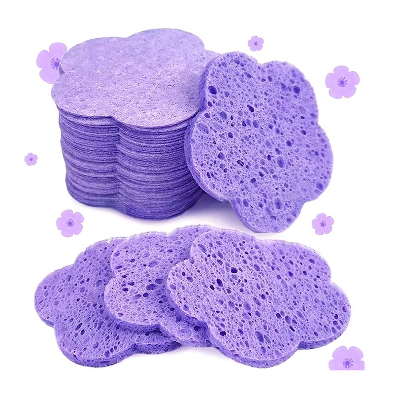 20Pcs/Box Compressed Facial Sponges Cosmetic Hydrotherapy Sponge Spa Face Pads For Daily Cleansing Makeup Removal Exfoliation