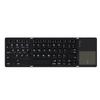 Slient Foldable Wireless Keyboard Universal Portable Bluetooth Keyboard Compact with Touchpad Rechargeable Keyboard