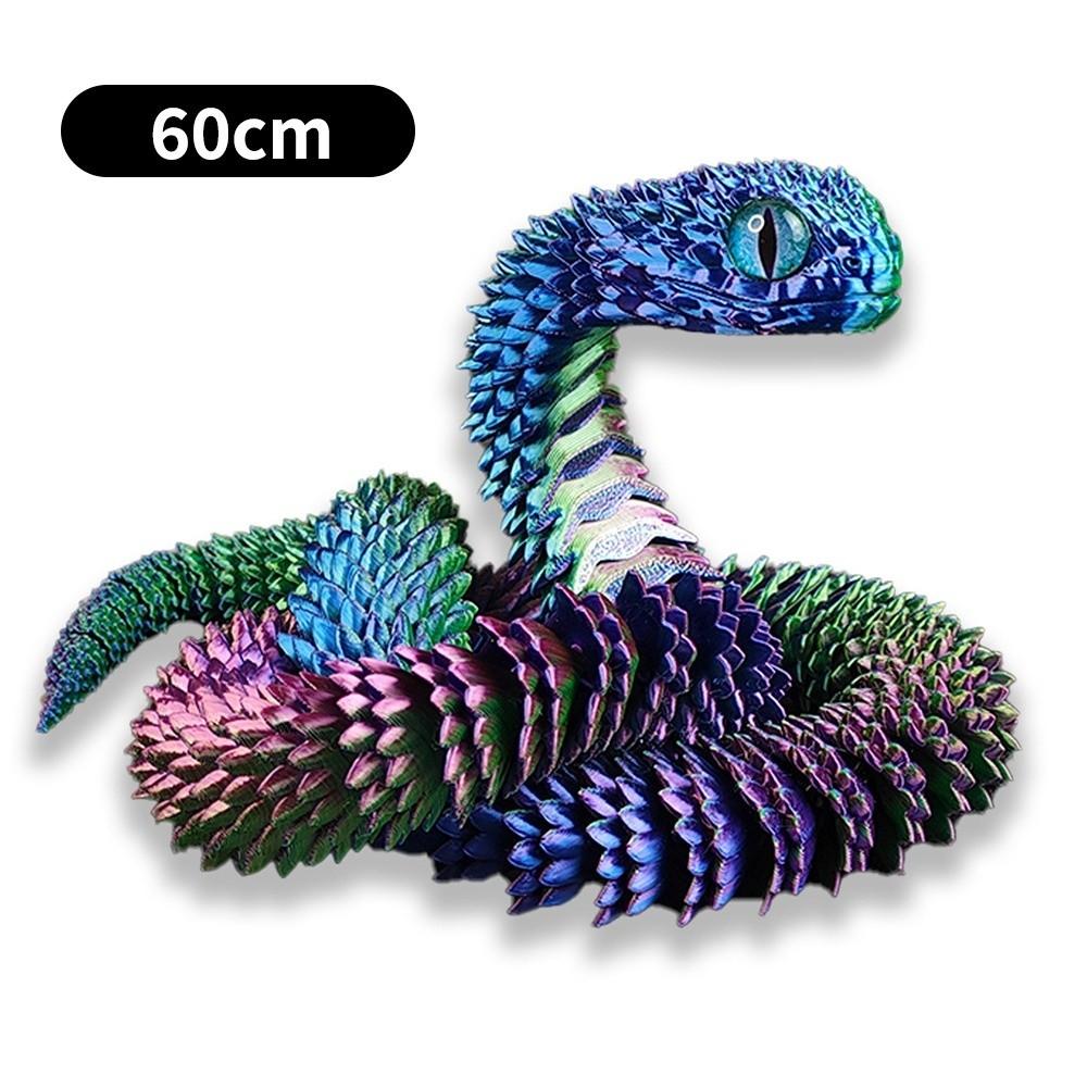 Movable Joint Snake Fidget Toy PLA Simulation Snake New Desktop Ornament Kids Play