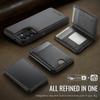For Samsung Galaxy A14 4G/Galaxy M44 5G/Galaxy A14 5G Magnetic Case JEEHOOD J10 Leather Back Phone Cover with Detachable Card Holder Kickstand