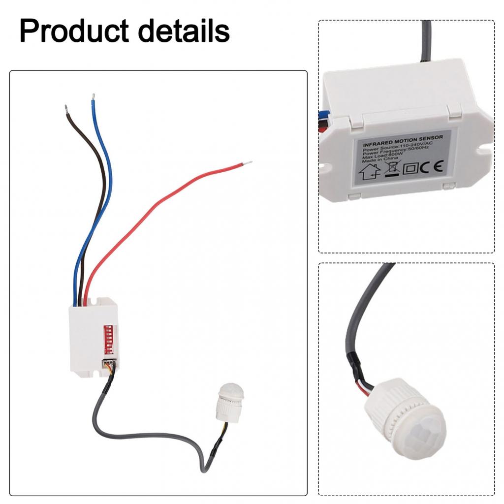 Wall PIR Sensor Detector Light Switch 220-240V/AC 50/60Hz