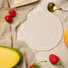 4ks tkané prostírání o průměru 18 cm žáruvzdorné podložky do kuchyně bavlněné provazové podložky na stůl Bohemian Farmhouse Decor