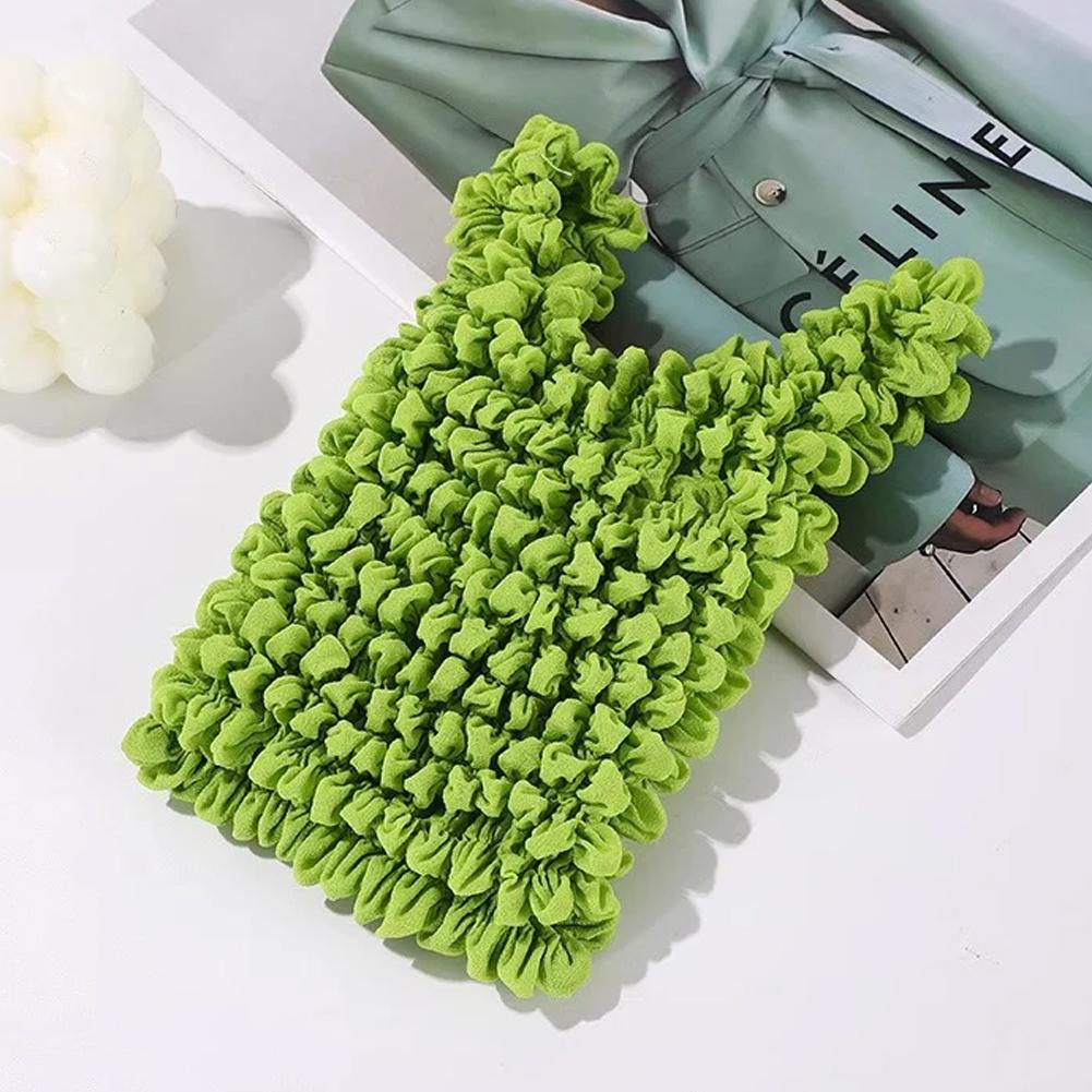 Creative Magic Expansion Fold Pleated Flexible Stretch Bags Shopping Bag Large Capacity Multi Purpose Bubble Elastic Bubble Bag