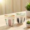 180ml/250ml Espresso Cups Art Flower Pattern Anti-scald Latte Coffee Mugs Hand Held Ceramics Cups Cappuccino Teacup Xmas Gift