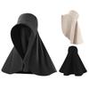 Round Top Large Brim Hat with Neck Flap Face Covering Mask Summer UV Protection Hat Lightweight Sun Visor Hat for Outdoor Travel