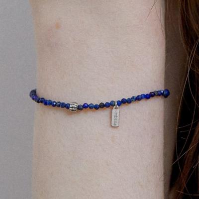 Bracelet perles citrouille par Hyères (Lapis lazuli) BH7B4A718WB175