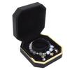 Exquisite Bracelet Gift Box Portable Jewelry Storage Display Case with Light for Marriage ProposalBlack