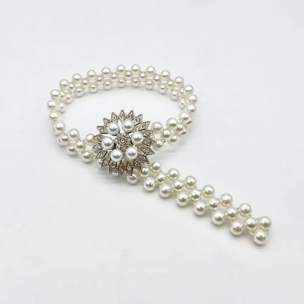 Butterfly Clips Imitation Pearl Curtain Ties Hexagonal Curtain Tiebacks Window Curtain Accessories