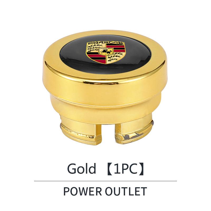 ABS Auto Zigarettenanzünder Abdeckung Staubdichte Dekokappe Für Porsche Cayenne Panamera Macan 911 718 Taycan Boxster Cayman 918