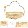 Metal Metal Fruit Tray With Handle Decorative Fruit Basket Fruit Serving Basket  Kitchen Countertop