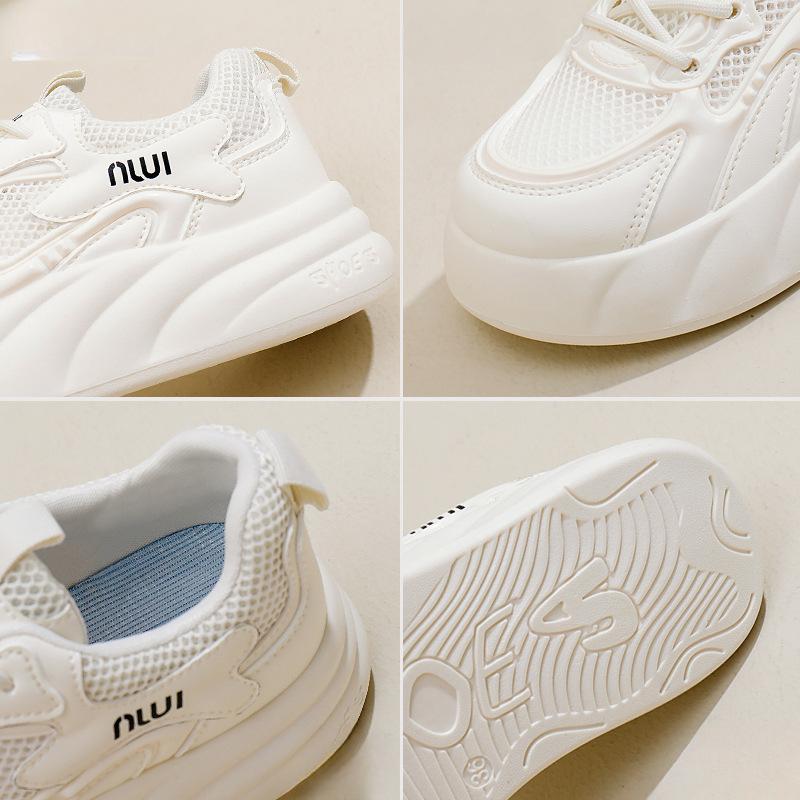 Mesh Surface Clunky Sneakers Women's Summer New Breathable Casual Shoes for Female Students Sneaker