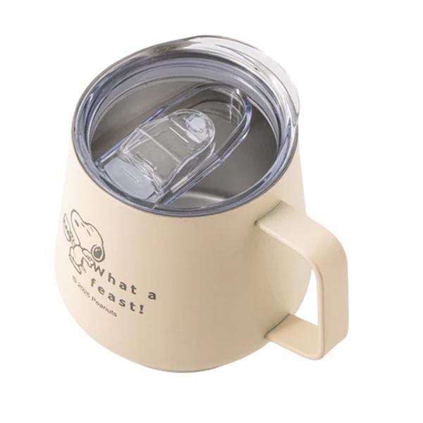 PEANUTS Snoopy Stainless Steel Mug ( What a Feast ! ) Snoopy Japan NEW