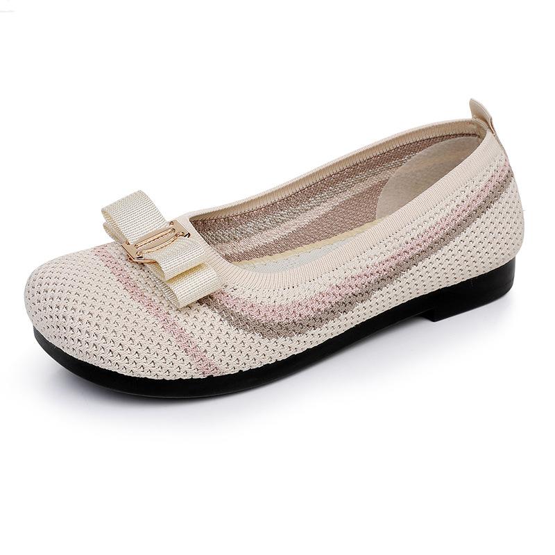 

Весна и осень 2025 года новая женская обувь ленивая на один педаль круглый носок удобные одинарные туфли дышащие и износостойкие туфли для мамы 35