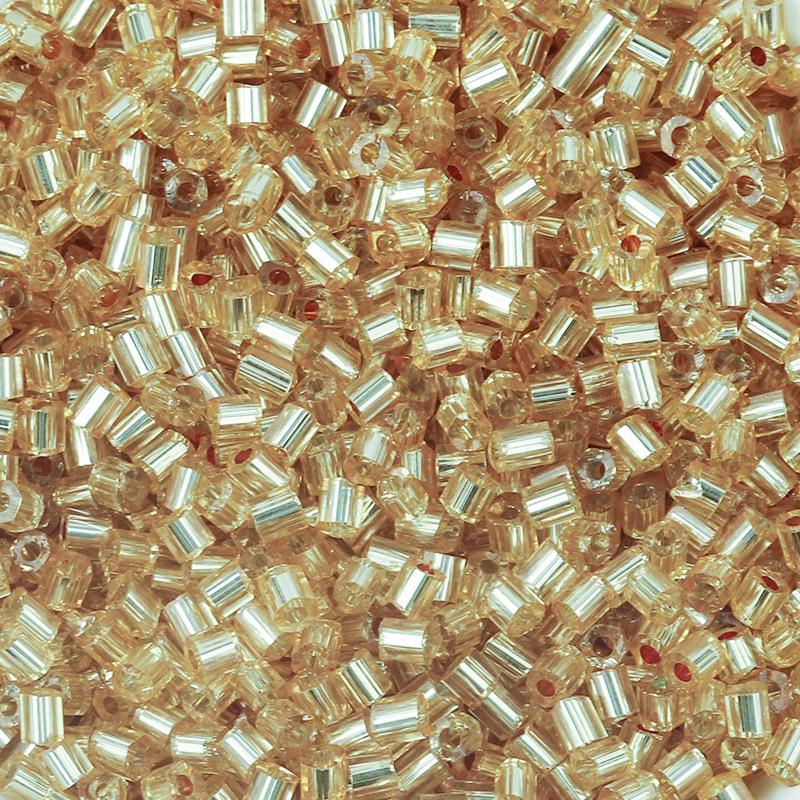 

Посеребренные 2,5 мм цветные стеклянные бусины-бисер для изготовления браслетов своими руками и проектов бисероплетения Diameter 2.5mm, Length 3mm, Hole 1mm, 50g/pack