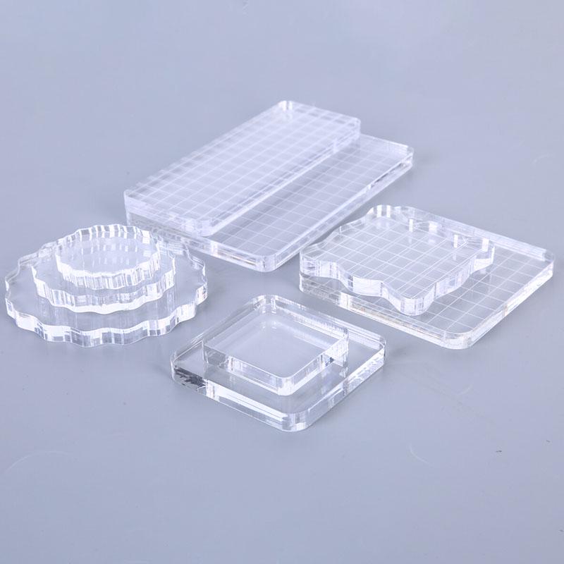 Acrylic Clear Handle Seal Stamp Block Diy Scrapbooking Album Stamps Craft Making