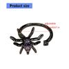 Dark Purple Spidera Punk Ring Adjustable Gothic Jewelry For Halloween Cosplay And Retro Fashion