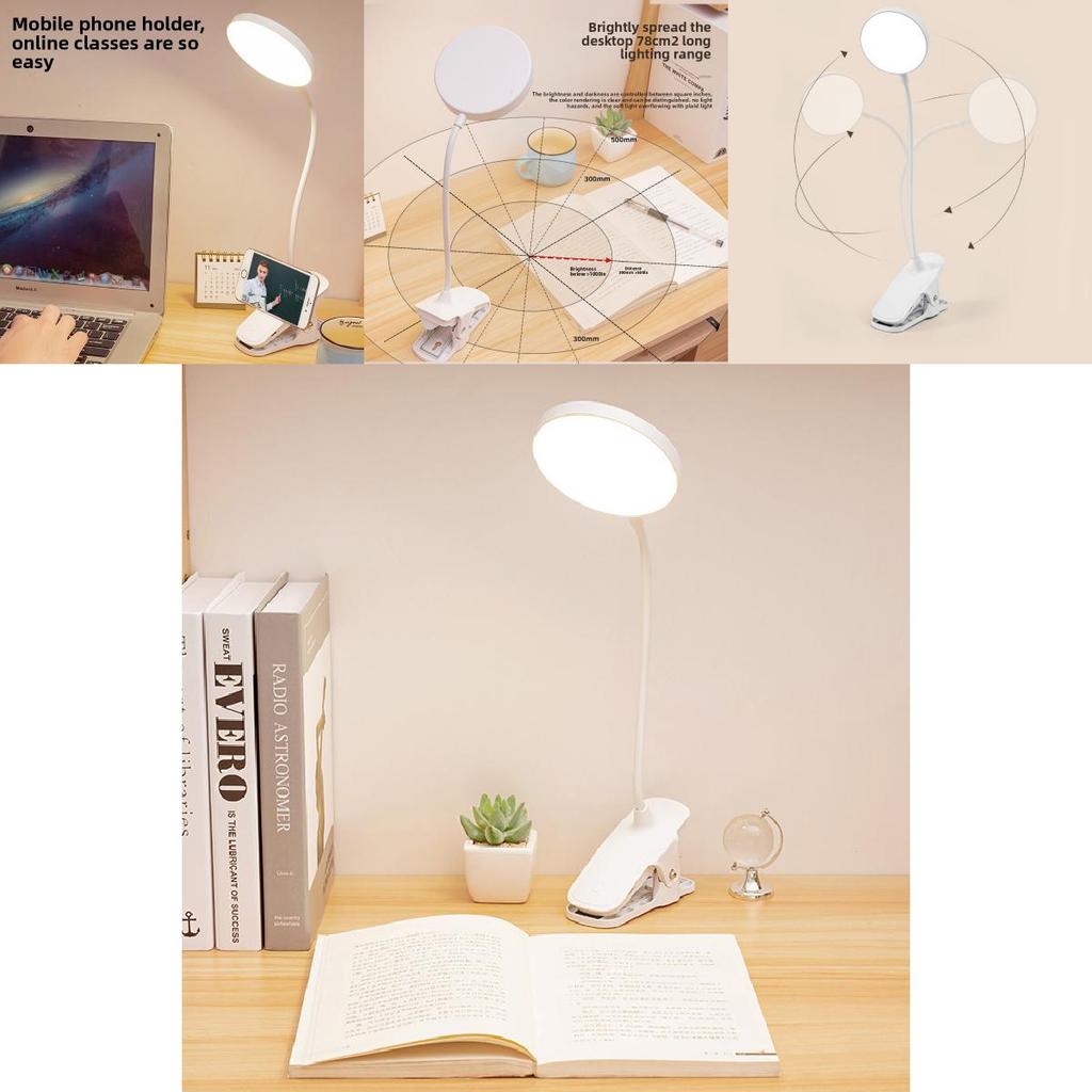 Studentenleselampe LED Schreibtischlampe mit USB-Stromversorgung für Wohnheim und Studienbereich