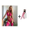 Premium Sense Women Sexy Lingerie Set Of Three See-through Comfortable Garter Pajamas