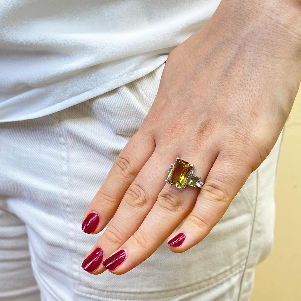 Three Stone Zultanite Silver Ring, Color Change Stone Silver Ring, 925 Sterling Silver Ring For Women, Turkish Diaspore, Turkish Jewelry