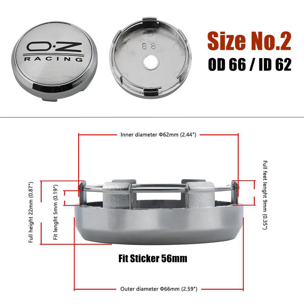OZ Wheel Center Cap 65mm O.Z Racing Emblem Sport Rim Hubcap 66mm Wheel Cover Cap 68mm Car Styling Tire Accessories