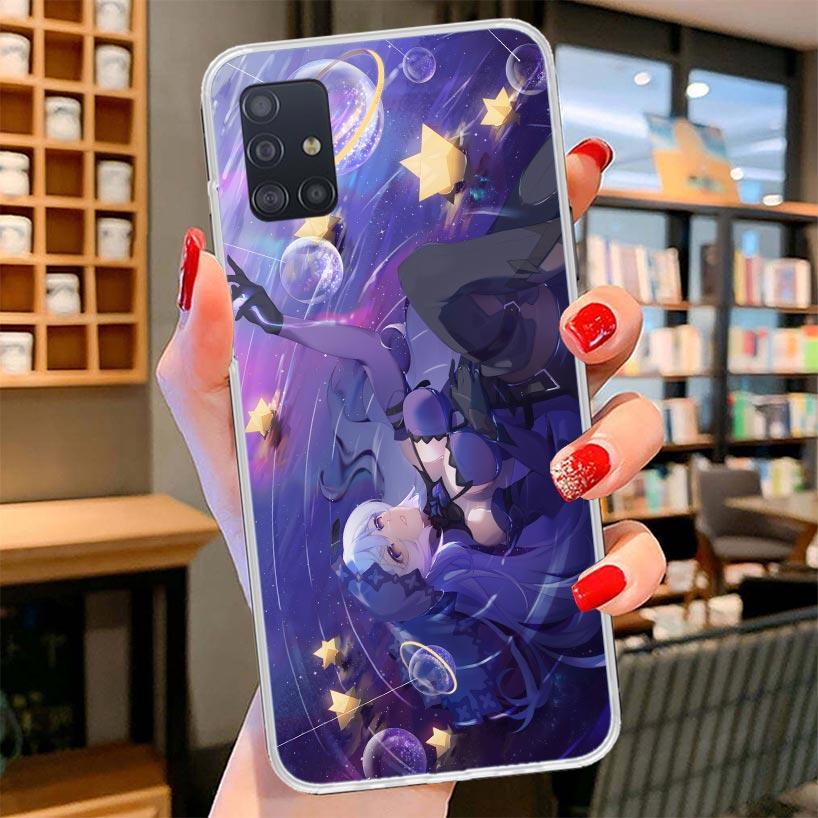 Honkai Star Rail Black Swan Cover Phone Case For Samsung Galaxy A12 A22 A32 A52 A72 A02S Phone Case Note 20 Ultra 10 S10 Plus A5