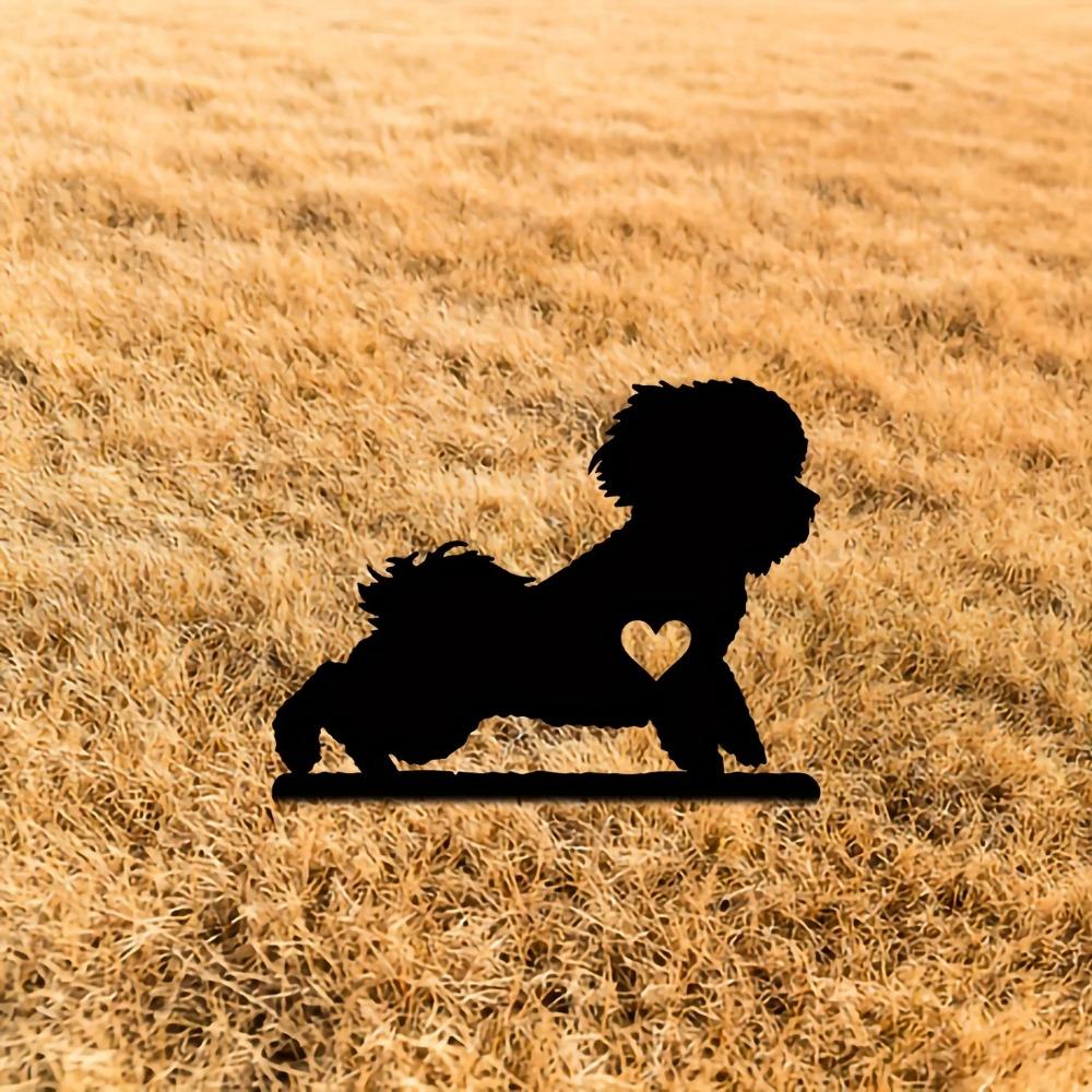 Милый маленький собачий садовый колышек — фото 5