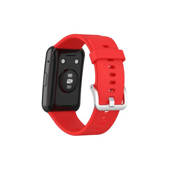 1 Sett Klokkereim Myk Justerbar Silikon Armbånd Erstatning for Huawei Watch Fit (TIA-B09/TIA-B19)