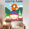 SSouth Funny PParks Happy Birthday Backdrop Background Vinyl Women Birthday Party Cake Table Decorations Photoshoot Banner