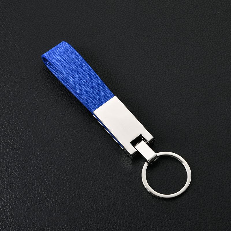 1Pc Keychain Personalized Metal Leather Key Ring Car Accessories Gift