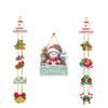 Traditional Design Christmas Door Decorations Hanging Sign Paper Merry Christmas Door Hanger Holiday Welcome Hanging Decor