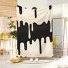 Cute Cartoon Chocolate Throw Lightweight  Flannel Blanket Soft Skin-Friendly For Summer Cooling