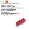 WANGE 4*1 Byggklossar 63 st Nr 3010 Små Kompatibla Klossar 4-Håls Höga Element Tillbehör MOC DIY Lös Vikt Barnleksak