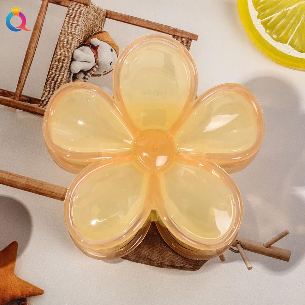 3 Pcs Large Classic Design Hair Claw Clips Flower Acrylic Fashion Headwear Barrette,Sweet Hair Accessories for Women Gift