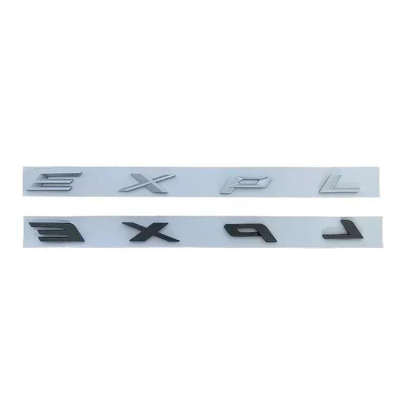 3D ABS Chrome Black Explorer Logo Car Front Hood Emblem Bonnet Letters Badge Sticker For Explorer 2020 2021