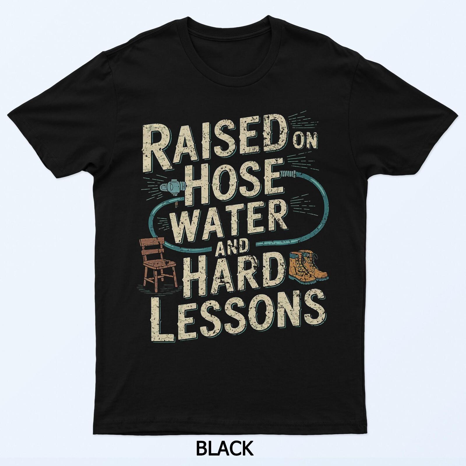 

Футболка «Воспитан на водопроводной воде и суровых уроках» 2XL