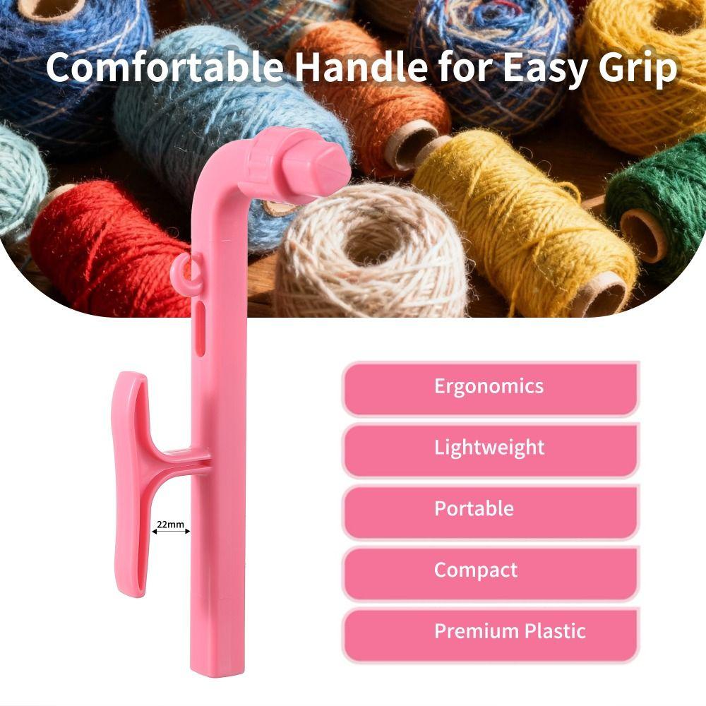Artigianato Fai da Te Crochetobe Porta Crochet Punti Maglia Filato Regolatore Tensione Filato Strumento Magico Cerchio Uncinetto 3 in 1