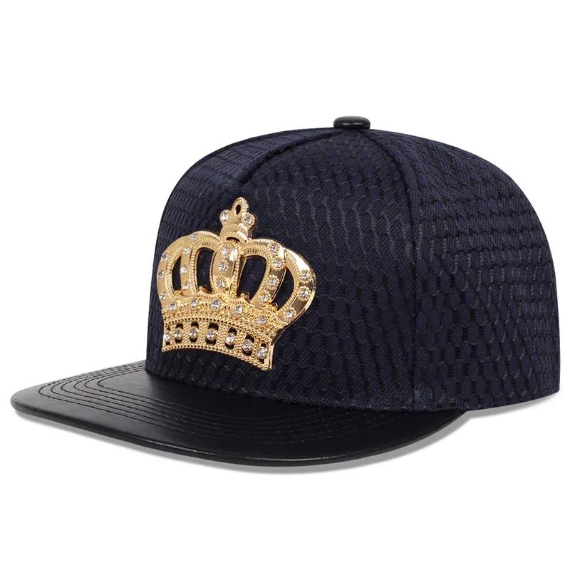 Unisex Crown Label Hip-hop Hats Spring Autumn Outdoor Adjustable Casual Baseball Caps Trucker Caps Sunscreen Hat