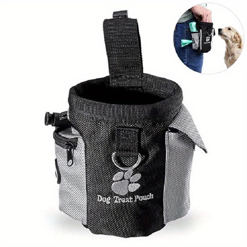 Dog Treat Pouch with Waste Bag Dispenser. Large Capacity, Clip & Carry Design. Perfect for Training & Feeding.