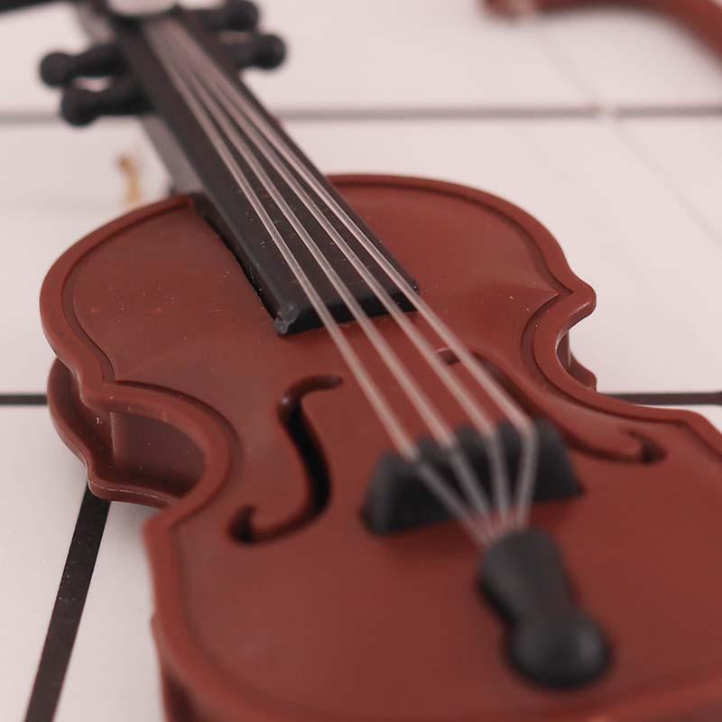 Miniature 1:12 Violin Model Toy for Dollhouse Scene