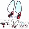 Universal Motorcycle Motorbike Aluminum Alloy 7 8  22mm Bar End Side Rearview Mirrors