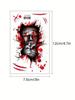 2/6pcs Hallween Horror Tattoo Sticker Realistic Fake Bloody Wound Stitch Scar Scab Masquerade Prank Makeup Props