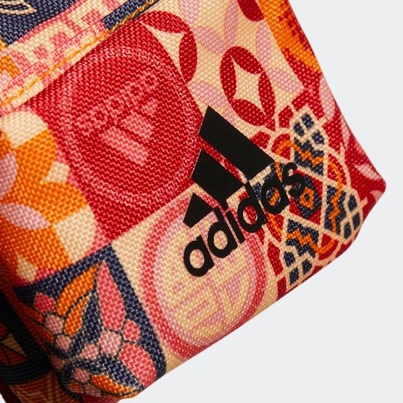 Adidas Сплошной принт Застежка-молния Полиэстер Хранение ключей Кошелек для монет Мини-кошелек Унисекс Красный HI4661 Red