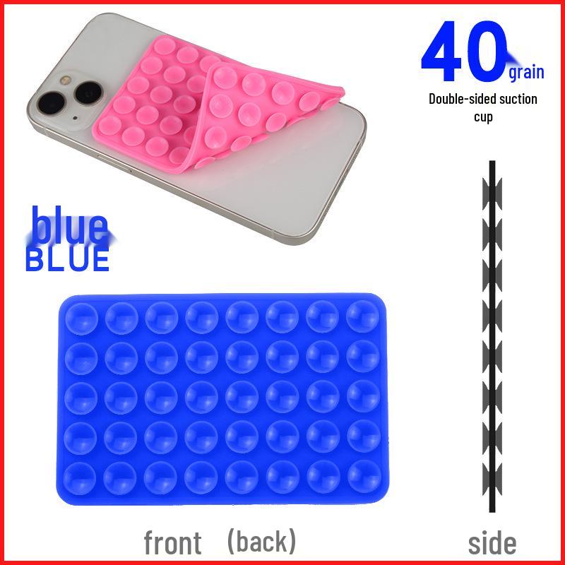 Double-Sided 40-Suction Cup Silicone Phone Holder: Strong Adhesive, Non-Slip Design